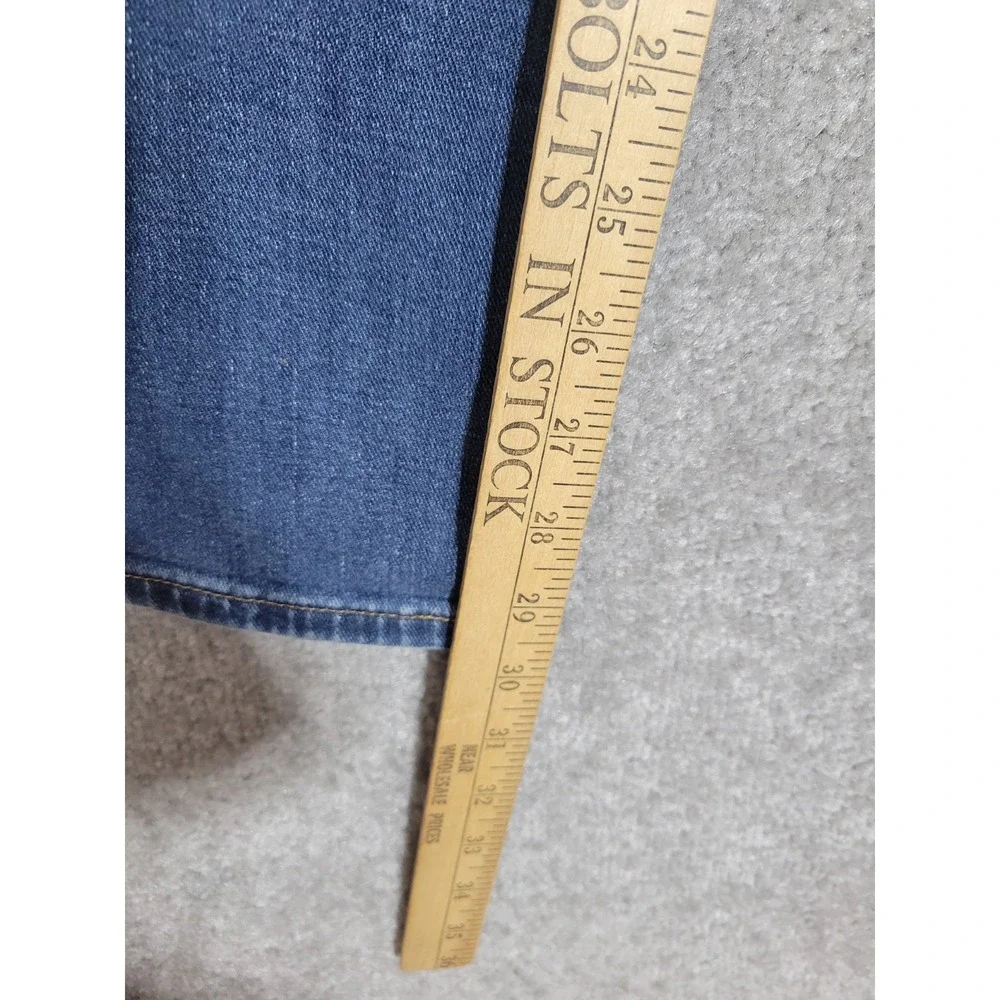 Adriano Goldschmied Slim Straight Jeans Mens Size 32x32 Blue Stretch Distressing